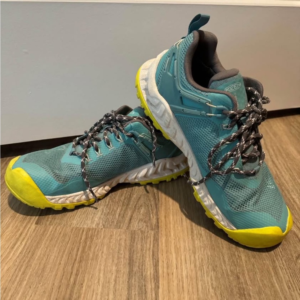 Keen Turquoise and Lime Outdoor Sneakers